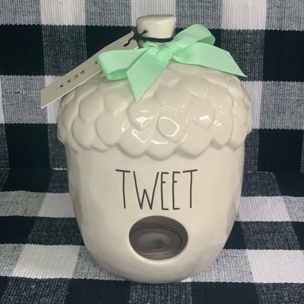 Rae Dunn “TWEET” Birdhouses Acorn.